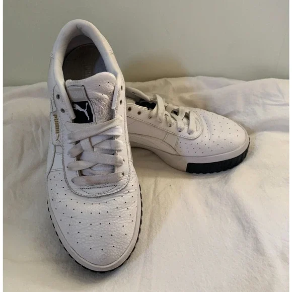 Puma Cali Platform Womens Size 9.5 White Sneakers Casual Shoes 369155-04 - Picture 2 of 12